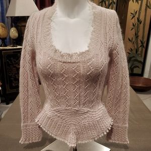 Marc Jacobs Rare Cashmere Blush Knit Sweat…